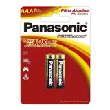 Pilha Panasonic Aaa Palito Power Alcalina - Cartela C/ 2u