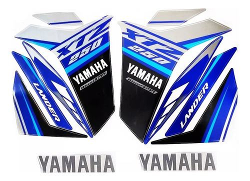 Faixa Jogo Adesivo Yamaha Xtz 250 Lander 2021 2022 Azul