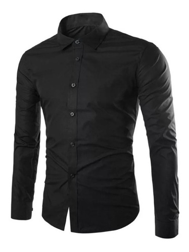 Camisas Lisas Entalladas Elástizadas Slim Fit - Sublime For Men