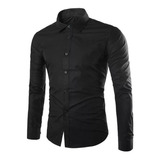 Camisas Lisas Entalladas Elástizadas Slim Fit - Sublime For Men