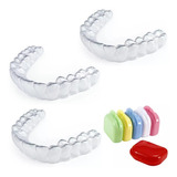Kit 3 Placas Dental Bruxismo Aparelho Anti Bruxismo + Caixa