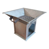 Anafre De Mesa Grande Para Asadas Carbón Galvanizado 55 Cm