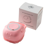 Cepillo Para Lavar El Cabello Con Dispensador De Baño, Champú Para Mascotas, Color Rosa