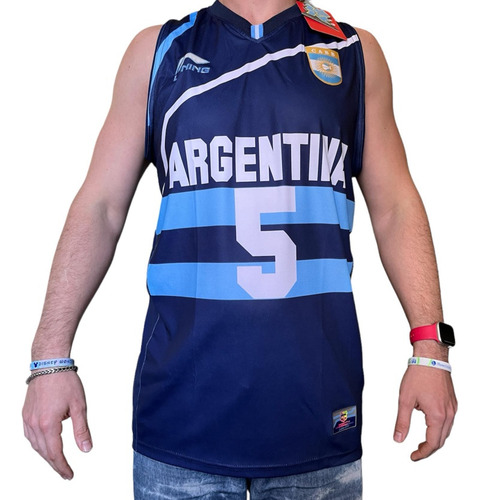 Camiseta Basquet Lining Argentina Londres 2012 Ginobili 