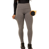 Calça Legging Inverno Cintura Alta Forrada Felpuda Frio Leg