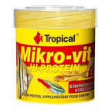 Tropical Mikro Vit 32gr Proteina Alevines Alimento Peces