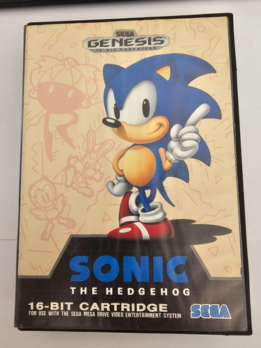 Sonic The Hedgehog Portada Version Megadrive Sega Genesis