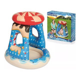 Pileta Inflable Bebe Candy C/ Techo Juego Niños Pelotero