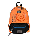 Mochila Naruto Para Laptop Naruto Con Cangurera Color Naranja Diseño De La Tela Liso