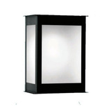 Farol Aplique De Pared 1 Luz Color Negro Mate 3 Caras 