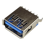 Conector Ficha Usb 3.0 A Hembra A Chasis Recto 10 Unidades