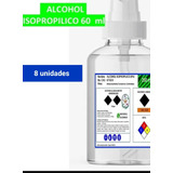 Alcohol Isopropilico 60 Ml 8 Unidades 