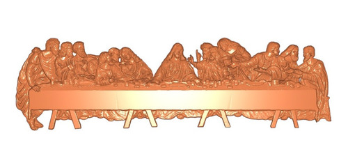 Arquivo Stl Alto Relevo Santa Ceia Cnc Router Impressão #256