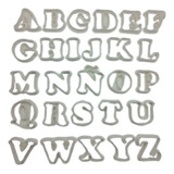 Cortantes Galletitas Abecedario - Letras Impreso 3d - 3,5cm