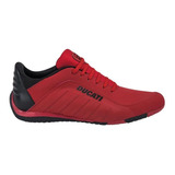 Tenis Ducati Originales Rojo R680 Hombre Elegante Casual