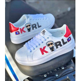 Tenis Blanco Karl Personajes Unisex