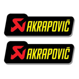 2 Calcos Grafica Escape Akrapovic - Alta Temperatura