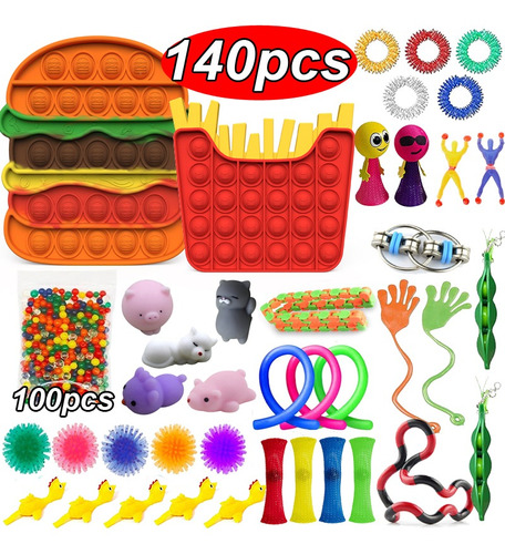 140 Piezas Popits Juguetes Juguete Pop It Toy Niños