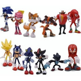 Brinquedo Boneco De Ação Sonic The Hedgehog De 12 Peças