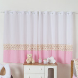 Cortina Para Quarto De Bebe Princesa Rosa 