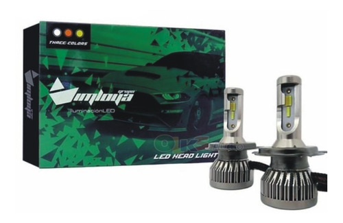 Kit Luces Focos Led Gt Csp Tricolor 48w. 10000 Lm Imloya H7