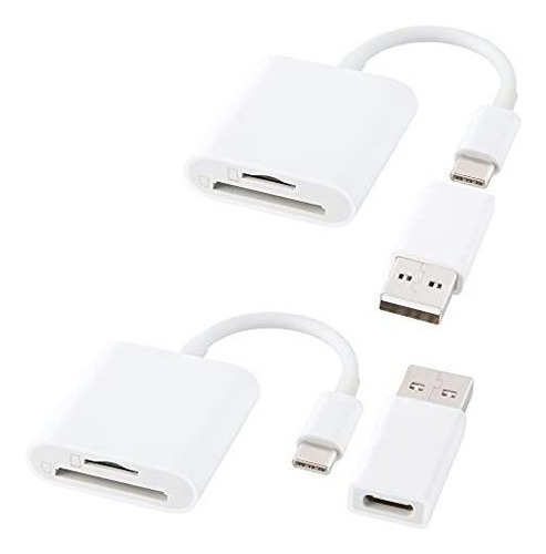 Lector De Tarjetas Usb C Sd Convertidor Usb Otg  Adapta...