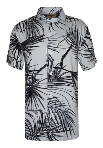 Camisa Manga Corta De Fibrana Hawaiana Ace-import Style