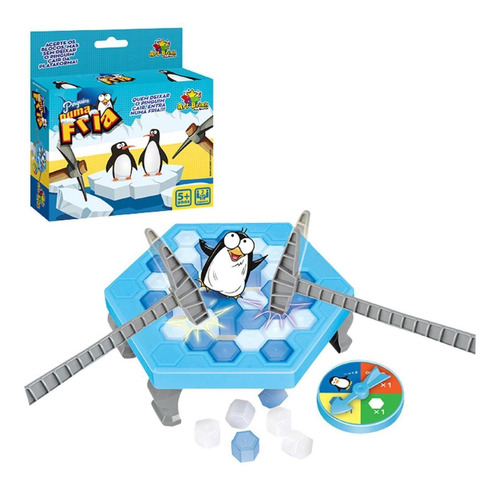 Brinquedo Infantil Jogo Do Pinguim Numa Fria - Quebra Gelo