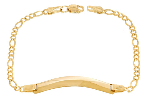 Esclava Pulsera Dama 18 Cm En Oro  Solido 10k!