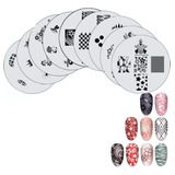 11 Set Placas Stamping Sello Uñas 