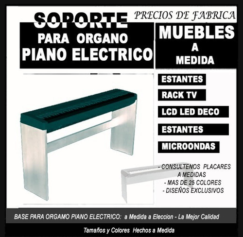 Soporte Base Para Teclado Electrónico Órgano Piano  A Medida