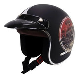 Casco Vertigo Abierto Vintage Gentleman Negro Mate-rpm