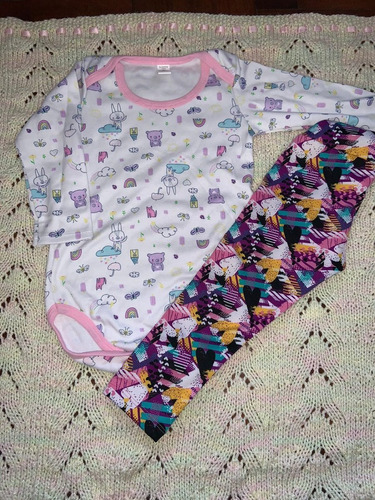 Set 2 Prendas Con Body Manga Larga, Bebes