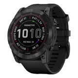 Garmin Fenix 7x Zafiro Solar Silicona Carbon 51mm Reloj