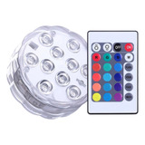 Luminaria Led Piscina C/ Controle Submerso Rbg Prova Dágua 