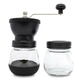 Molinillo De Cafe Manual Home Concept + Contenedor Color Negro