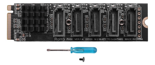 W Tarjeta Adaptadora M.2 A Ngff 5 Sata3.0 Jmb585 M.2 Key M A