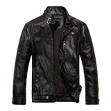 Chaqueta Masculina Cuero Pu Motocicleta Hombres 8822