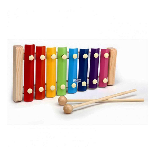 Juguete Xilófono Juego Musical En Madera Para Niños En Color