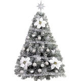 Arbol De Navidad Premium Snow 1,30 M + Kit 05 - Sheshu