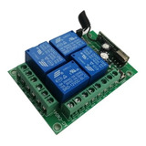 Receptor Remoto 4 Relevadores 433mhz A Control Remoto 12v