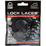 Cadarço Elástico Lock Laces Preto Liso