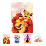 Kit De Bordado Pintura Diamante 5d Por Número Disney 40x30cm