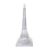 Jenilily 3d Transparente Torre Eiffel Cristal Rompecabezas J