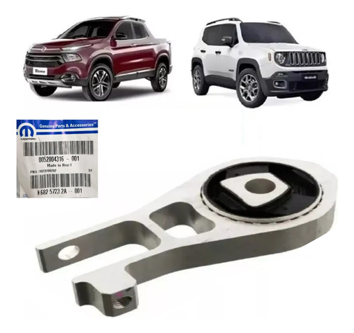 Coxim Calço Do Cambio Inferior Jeep Renegade Toro 1.8 Até 21