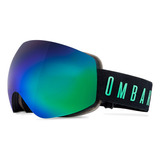 Antiparras Ombak Mavericks Ski Snow Black Fire Green Unisex