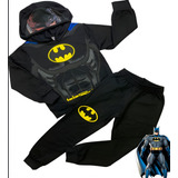 Conjunto Moletom Infantil Masculino Blusa E Calça Batman