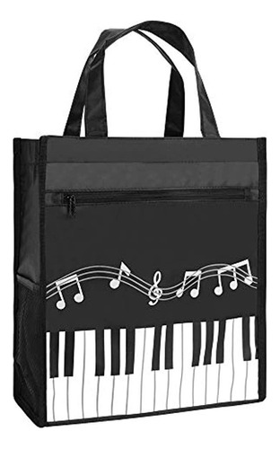 Bolso Hombro De Teclas De Piano Música Impermeable