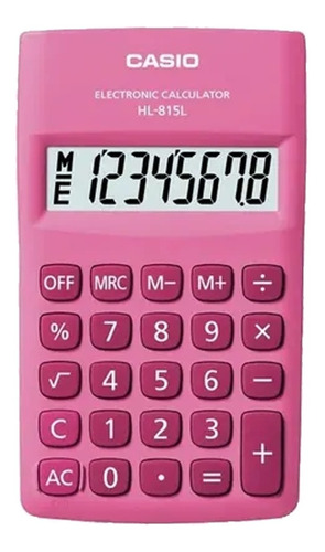 Hl-815-pk - Calculadora Casio 8 Digitos Fucsia