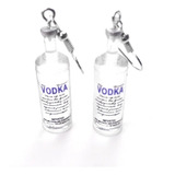 Aretes Pendientes Botella De Vodka